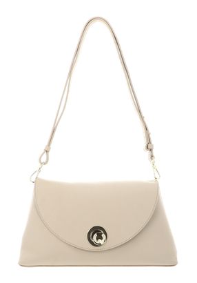 COCCINELLE Nikla Handbag Double Grainy Leather Sandshell / Seagrass