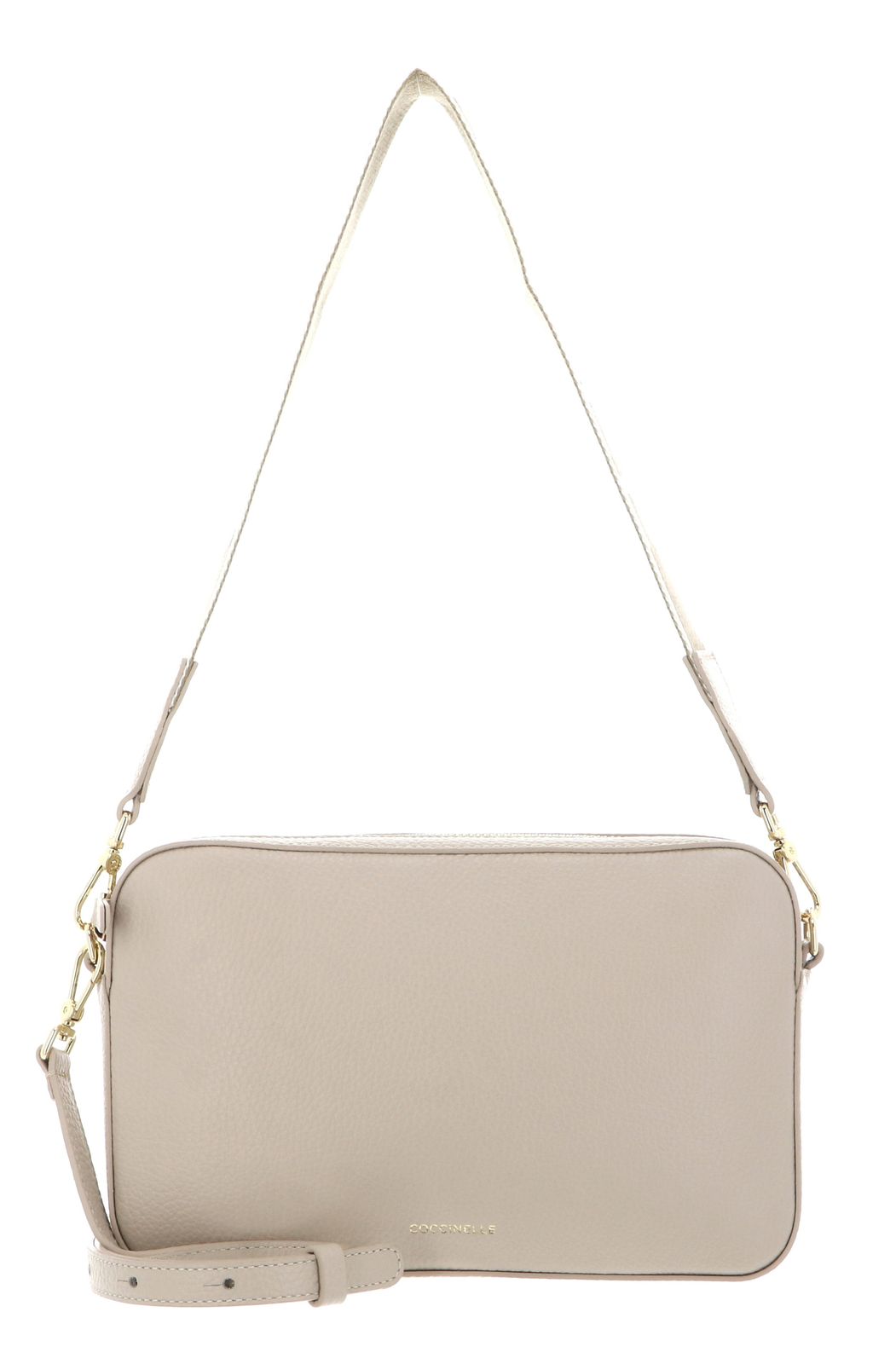 COCCINELLE Tebe Mini Bag Grained Leather Sandshell