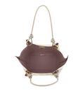 COCCINELLE Finn Handbag Grained Leather Sandshell