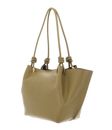COCCINELLE Finn Handbag Grained Leather Seagrass