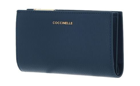 COCCINELLE Metallic Soft Wallet Deep Blue