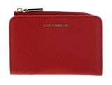 COCCINELLE Metallic Soft Wallet Scarlet