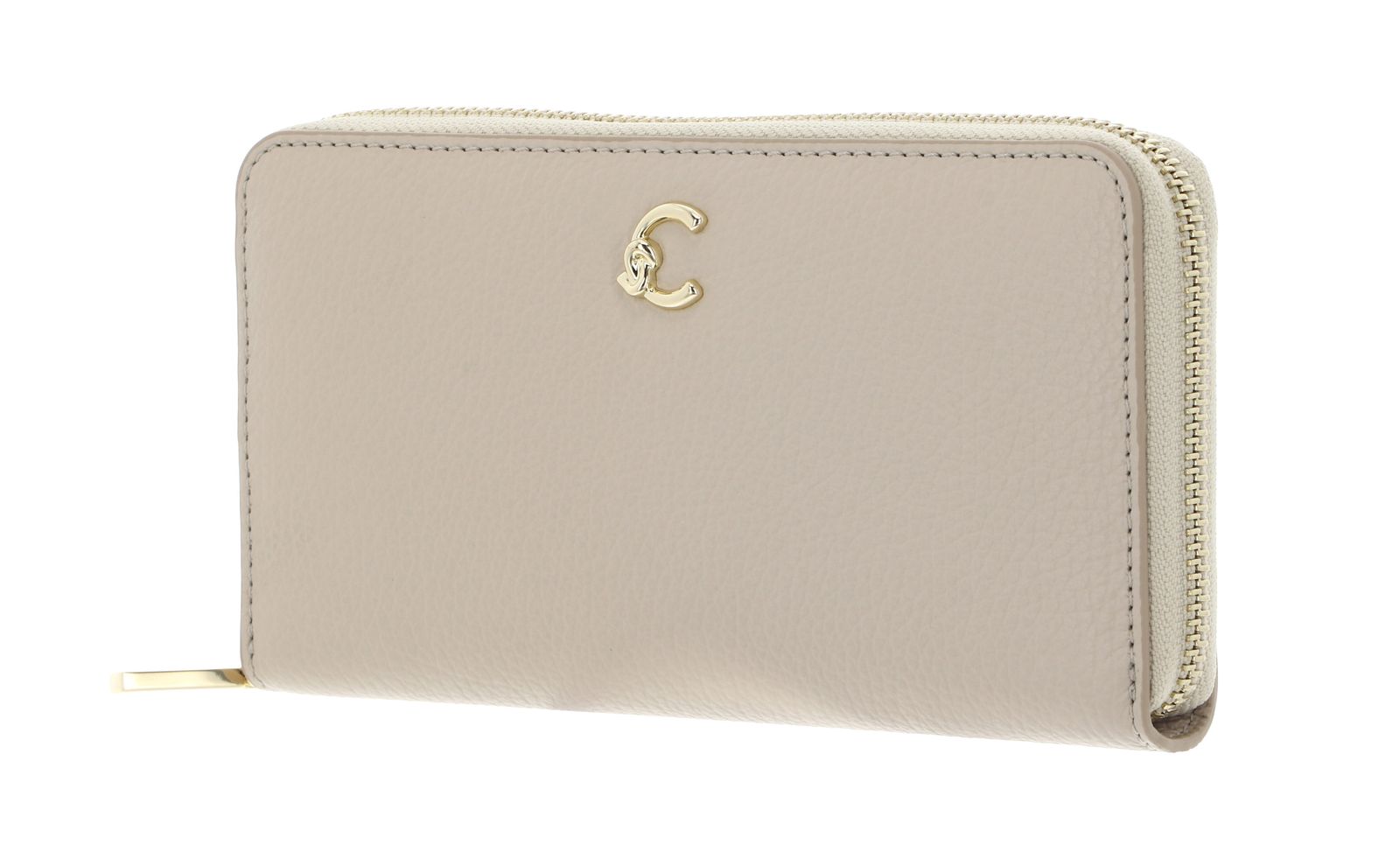 COCCINELLE C-Me Wallet Grained Leather Sandshell