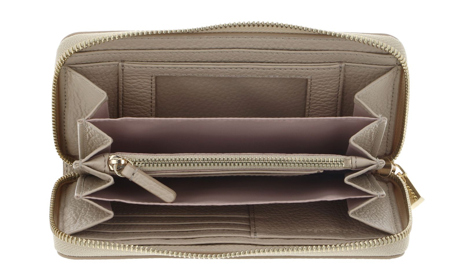 COCCINELLE C-Me Wallet Grained Leather Sandshell COCCINELLE C-Me Wallet Grained Leather Sandshell