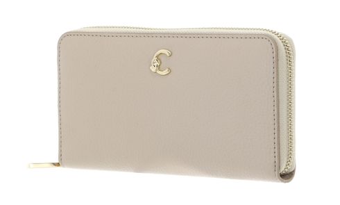 COCCINELLE C-Me Wallet Grained Leather Sandshell