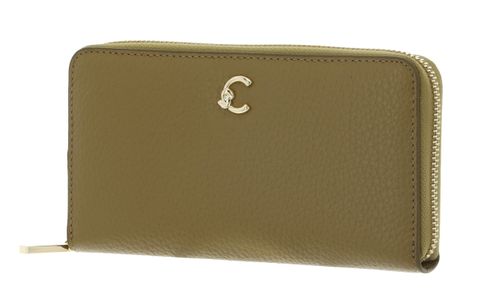 COCCINELLE C-Me Wallet Grained Leather Seagrass