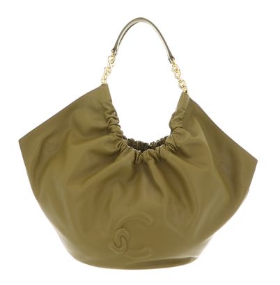 COCCINELLE Smash Handbag Smooth Leather Seagrass