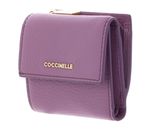 COCCINELLE Metallic Soft Wallet Grained Leather Jellyfish