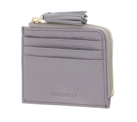 COCCINELLE Tassel Credit Card Holder Oyster COCCINELLE Tassel Credit Card Holder Oyster