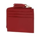 COCCINELLE Tassel Credit Card Holder Scarlet