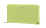 COCCINELLE Metallic Soft Wallet Grained Leather Green Glow