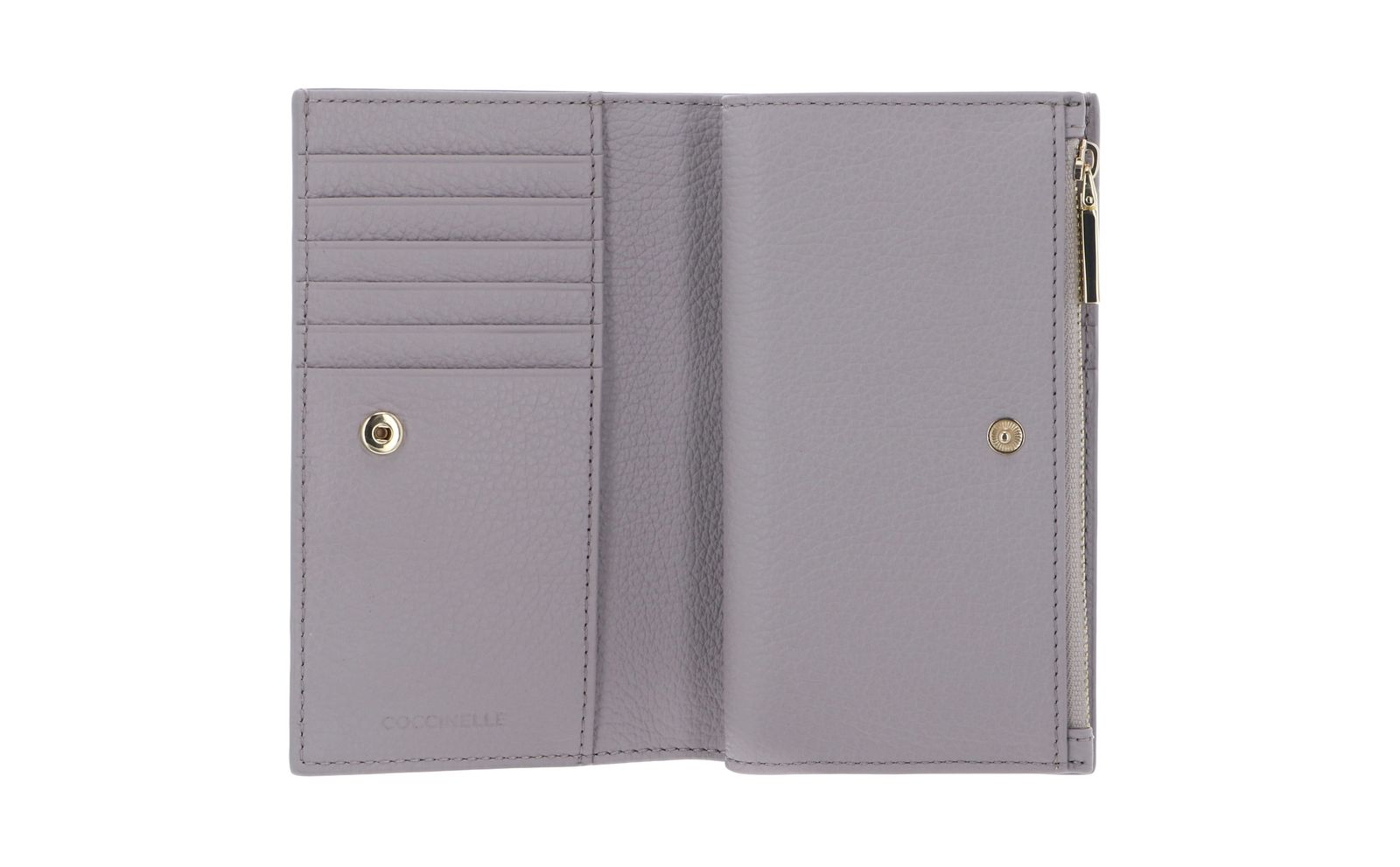 COCCINELLE Metallic Soft Wallet Oyster COCCINELLE Metallic Soft Wallet Oyster