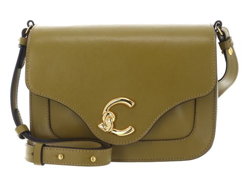 COCCINELLE C-Me Calf Crossbody Bag M Seagrass