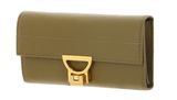 COCCINELLE Arlettis Wallet Grained Leather Seagrass