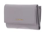 COCCINELLE Metallic Soft Wallet Grainy Leather Oyster