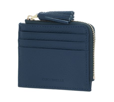 COCCINELLE Tassel Credit Card Holder Deep Blue