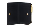 COCCINELLE Metallic Shiny Smooth Leather Card Holder Noir
