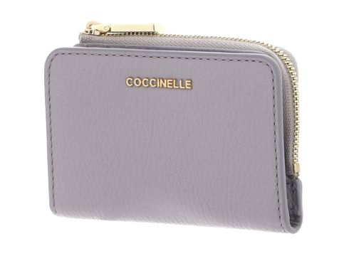 COCCINELLE Metallic Soft Credit Card Holder Oyster