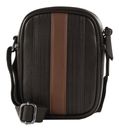 Ted Baker Evver Striped PU Flight Bag Brn-Choc