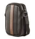 Ted Baker Evver Striped PU Flight Bag Brn-Choc