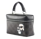 KARL LAGERFELD Ikon Monogram CC Vanity Crossbody S Brown-KL Mono