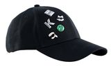KARL LAGERFELD Ikon Multi Pin Cap Black