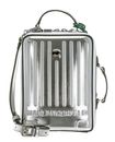 KARL LAGERFELD Ikon Suitcase Crossbody Silver
