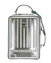 KARL LAGERFELD Ikon Suitcase Crossbody Silver