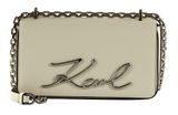 KARL LAGERFELD COTE D AZUR K/Signature 2.0 Slim Crossbody S Cream White