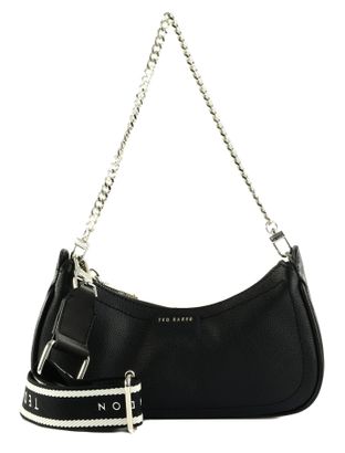 Ted Baker Laarna Webbing Leather Shoulder Bag S Black