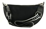 Ted Baker Lorreen Webbing Leather Half Moon Crossbody Bag Black