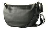 Ted Baker Lorreen Webbing Leather Half Moon Crossbody Bag Black