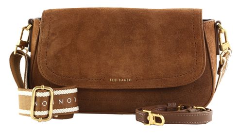Ted Baker Shayne Webbing Suede Crossbody Bag Brown