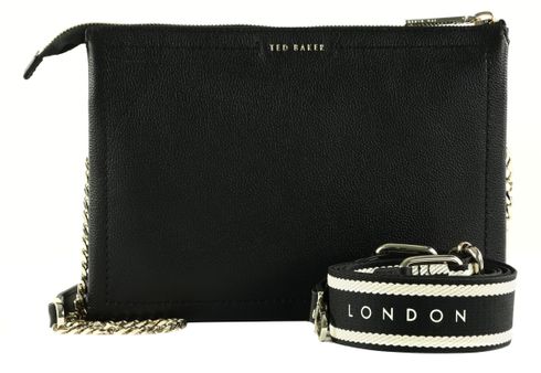 Ted Baker Larinda Webbing Leather Crossbody Bag S Black