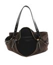Ted Baker Anniyse TB Script Slouchy Suede Bag Brown