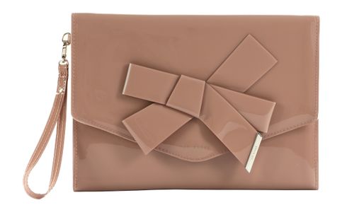 Ted Baker Nikkey Knot Bow Envelope Pouch Pl - Pink
