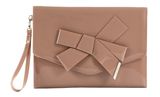 Ted Baker Nikkey Knot Bow Envelope Pouch Pl - Pink
