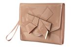 Ted Baker Nikkey Knot Bow Envelope Pouch Pl - Pink
