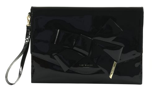 Ted Baker Nikkey Knot Bow Envelope Pouch Black