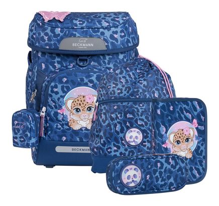 BECKMANN Plus Air Schoolbag 7 teilig Cheetah