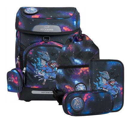 BECKMANN Plus Air Schoolbag 7 teilig Ninja Elements