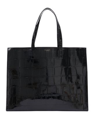 Ted Baker Vivvien Croc Effect Icon Bag XL Black