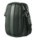 Ted Baker Evver Striped PU Flight Bag Black