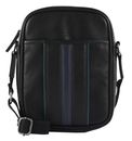 Ted Baker Keiigan Stripe PU Flight Bag Black