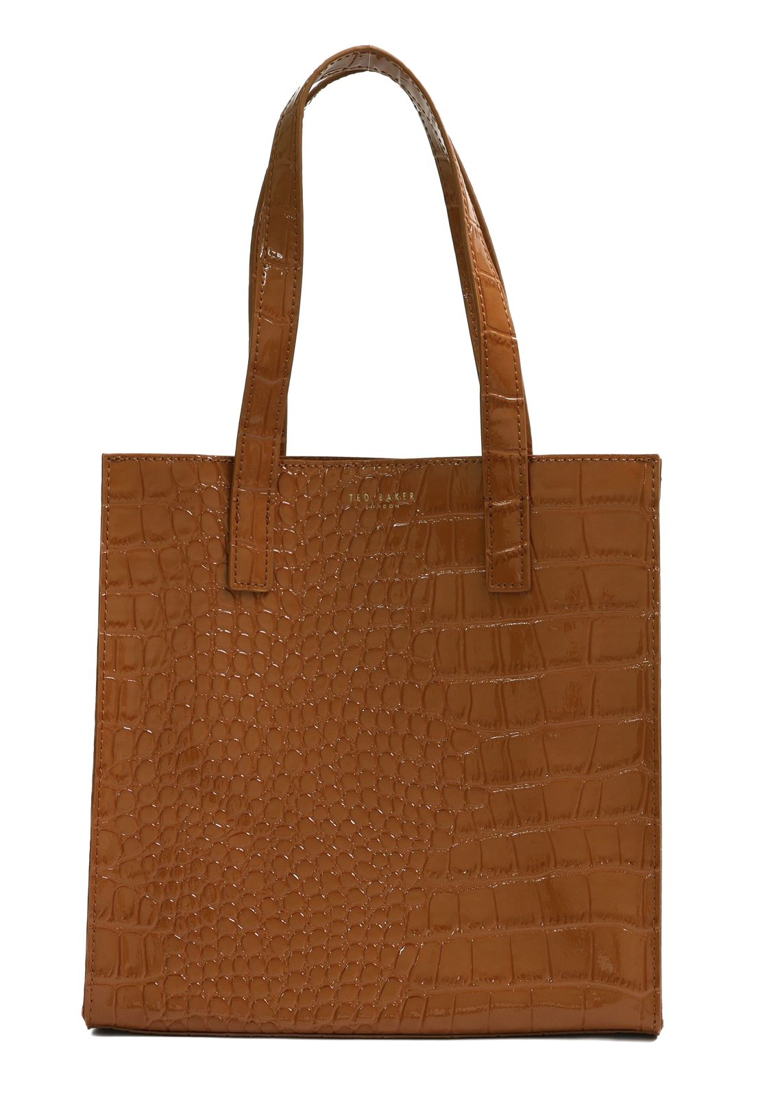 Ted Baker Wenonaa Croc Effect Icon Bag S Tan