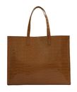 Ted Baker Wellma Croc Effect Icon Bag XL Tan