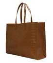 Ted Baker Wellma Croc Effect Icon Bag XL Tan