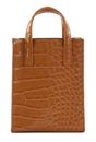 Ted Baker Wenissa Croc Effect Mini Icon Bag Tan