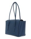 COCCINELLE Double Beat Grained Leather Handbag Deep Blue