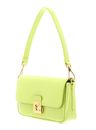 COCCINELLE C-Me Lock Shiny Smooth Handbag Leather Green Glow